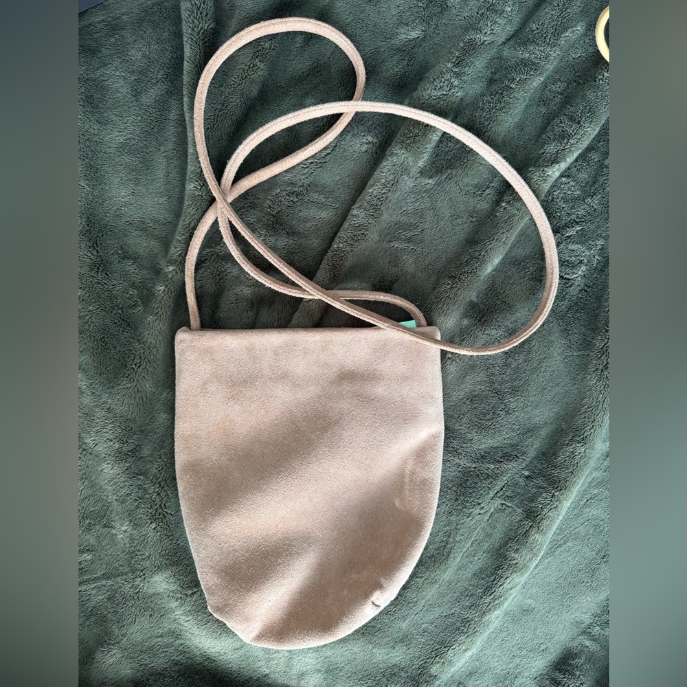 Baggu honey nubuck suede cross body purse